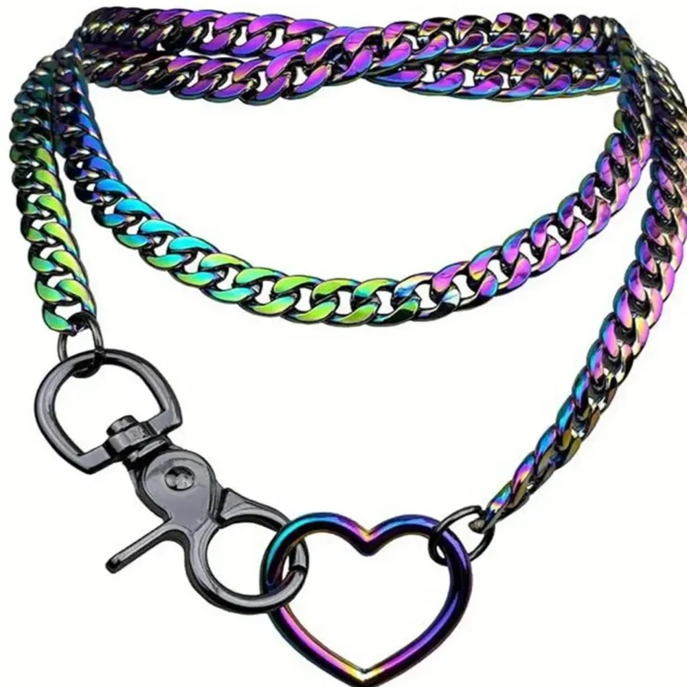 Multi-Layer Cuban Chain Y-Shaped Necklace - New Jk Spice Street Style - Picture 6 of 6